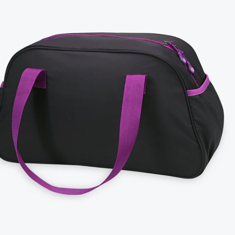 Gaiam Black Purple Duffle Bag - Picture 4 of 4